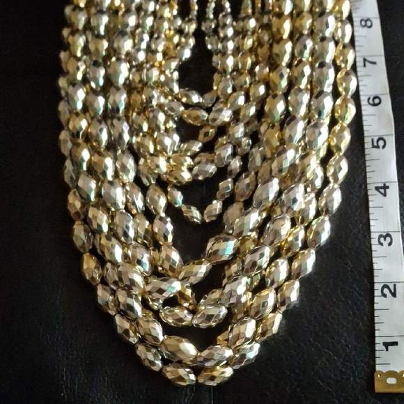Traci Lynn Gold and Silver Layered Necklace - Picture 4 of 6